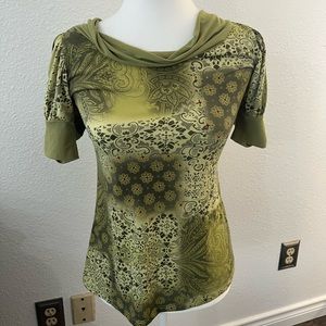 Carrie Allen Women’s Blouse size small green